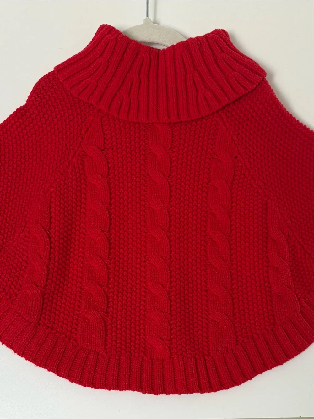 Carter's Bright Red Cable-Knit Turtleneck Sweater 2T